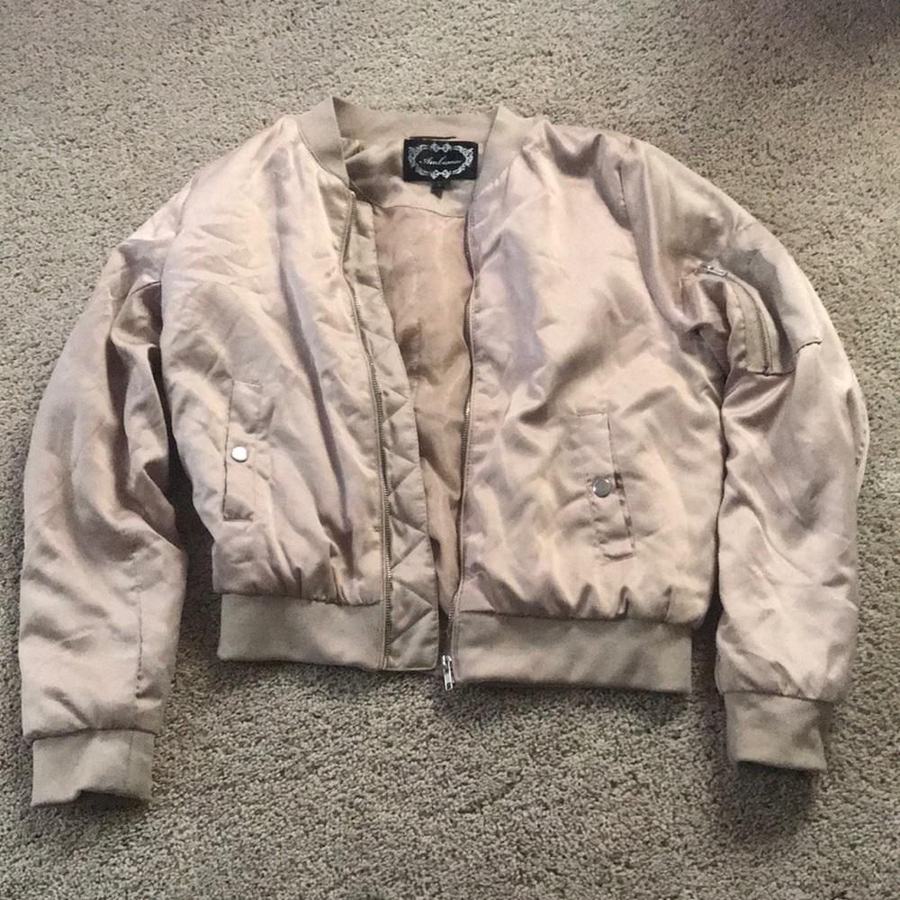 Tan Bomber Jacket